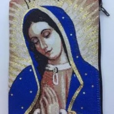 Small Rosary Pouch -Our Lady of Guadalupe  (3″ x 4″)